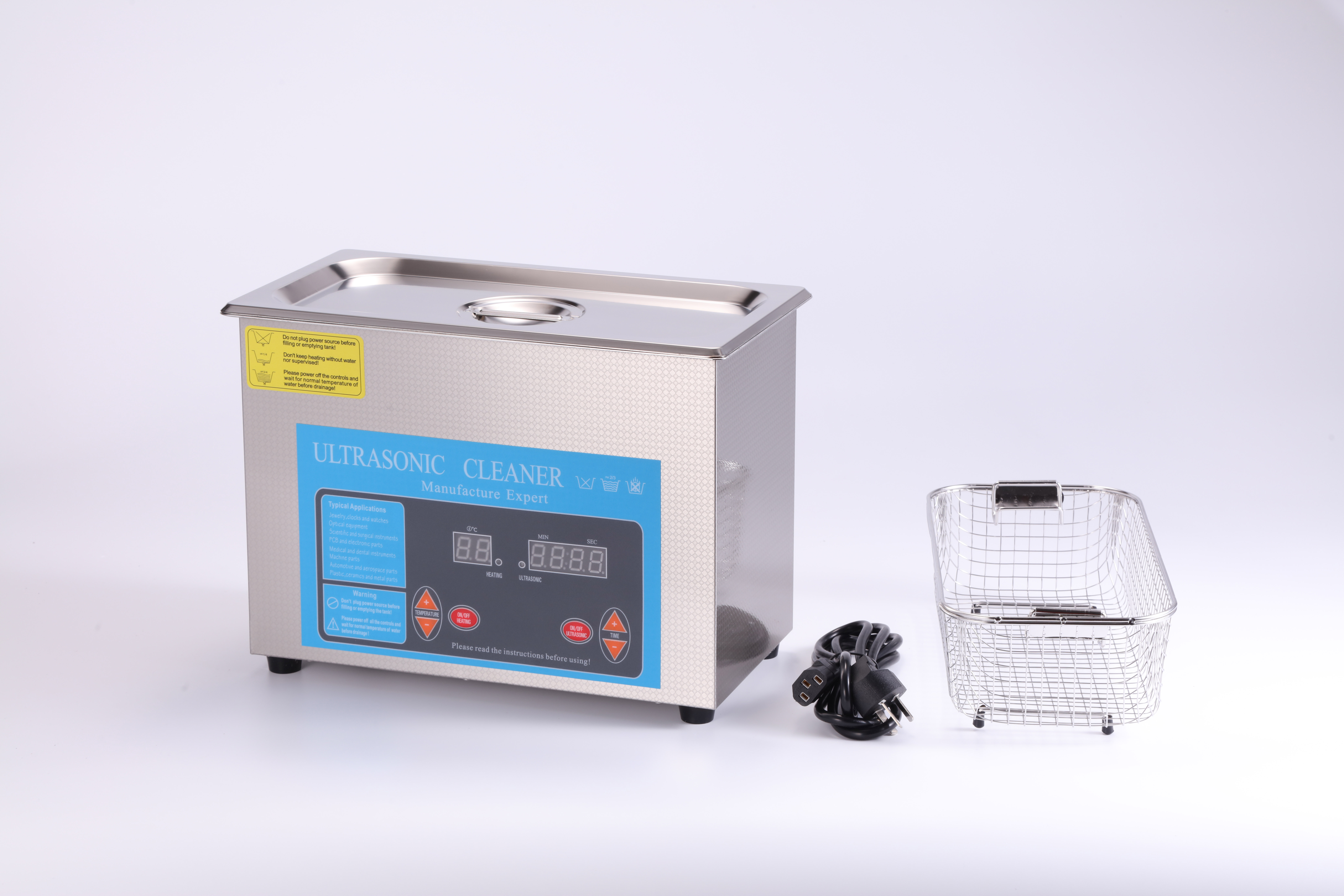 D180-4H Digital Display Timer Heated Ultrasonic Cleaner