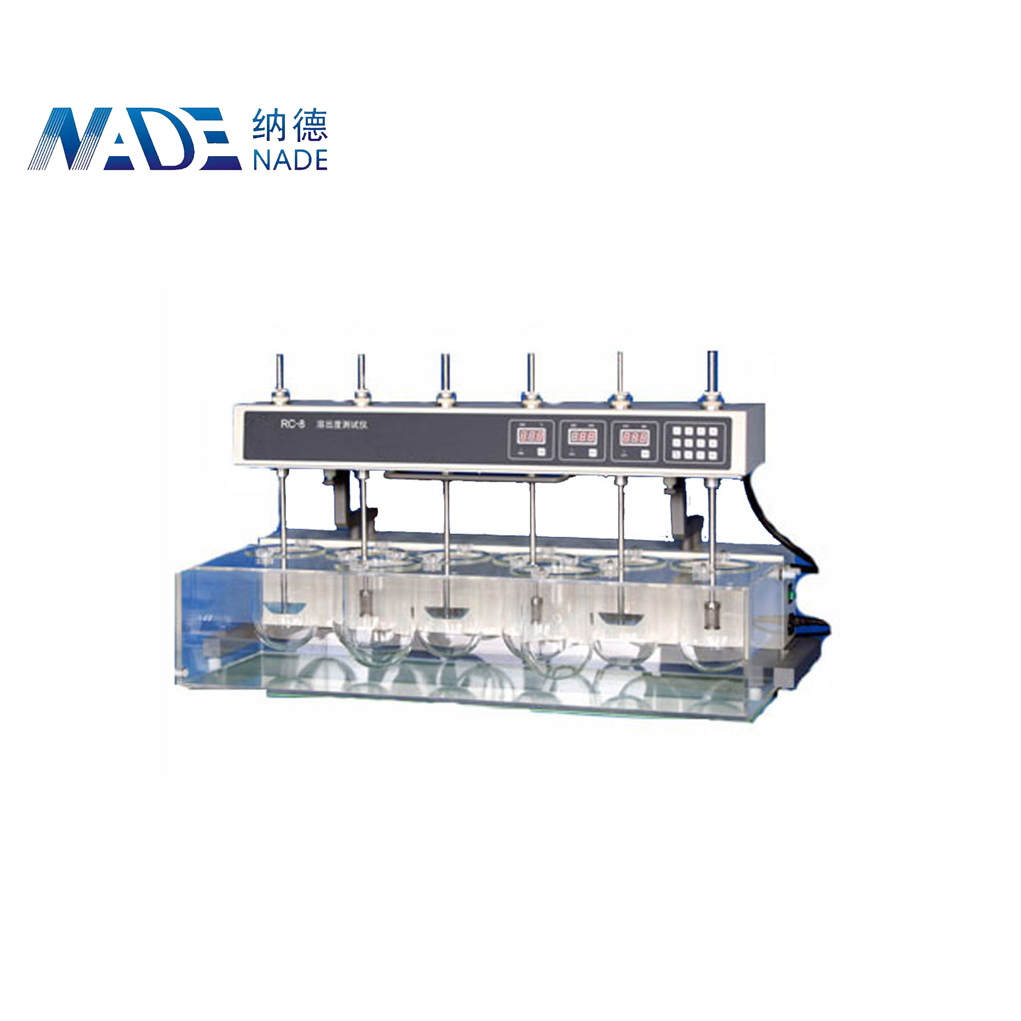 Nade Lab Automatic Tablet/capsule Dissolution Tester RC-8 8 vessels the head part can turned over