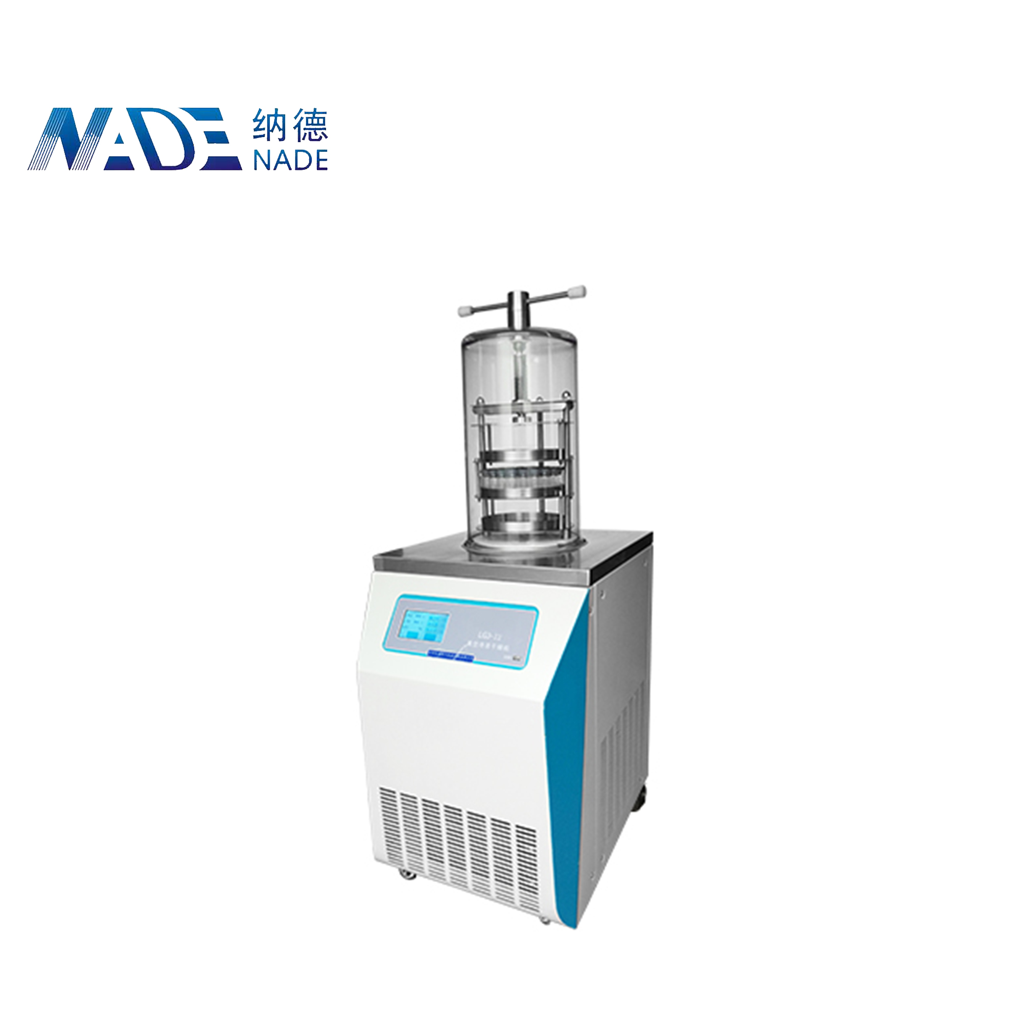 NADE LGJ-12B Top Press Type Lab Lyophilizer/freeze drying equipment/freeze dryer for liquid, pasty, solid and he vials materials