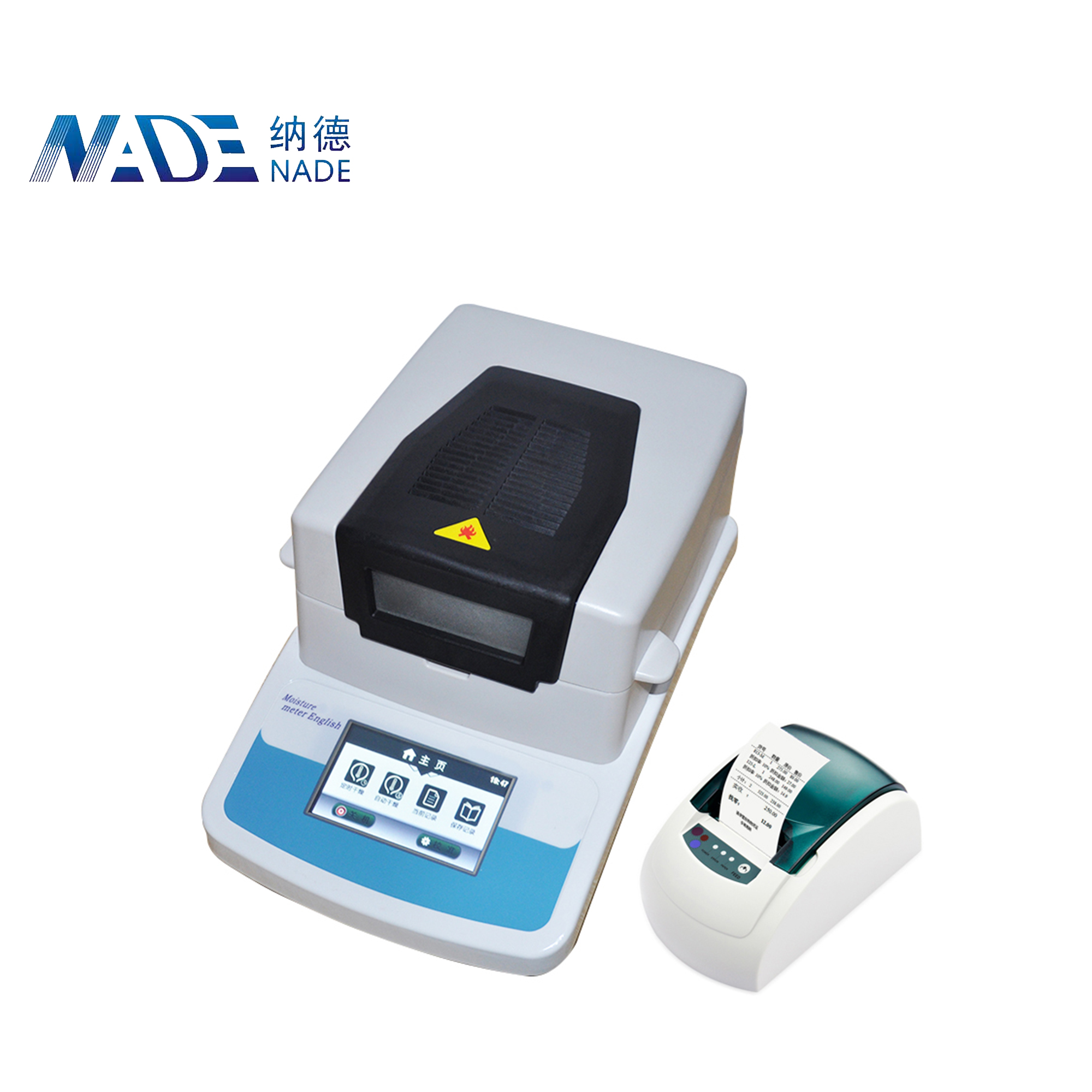 NADE HD touch screen Halogen Moisture analyzer NDHA-10A 50g/0.005g 0.02% for grain lab
