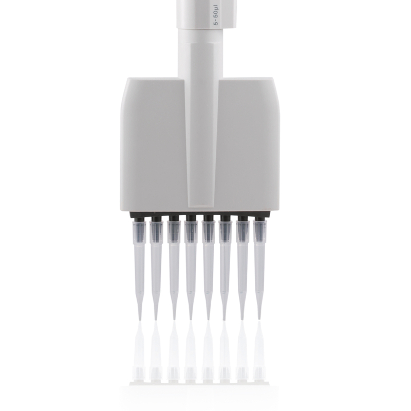 NADE Lab Mechanical Pipette Adjustable Volume 8-channel(0.5ul to 300ul)