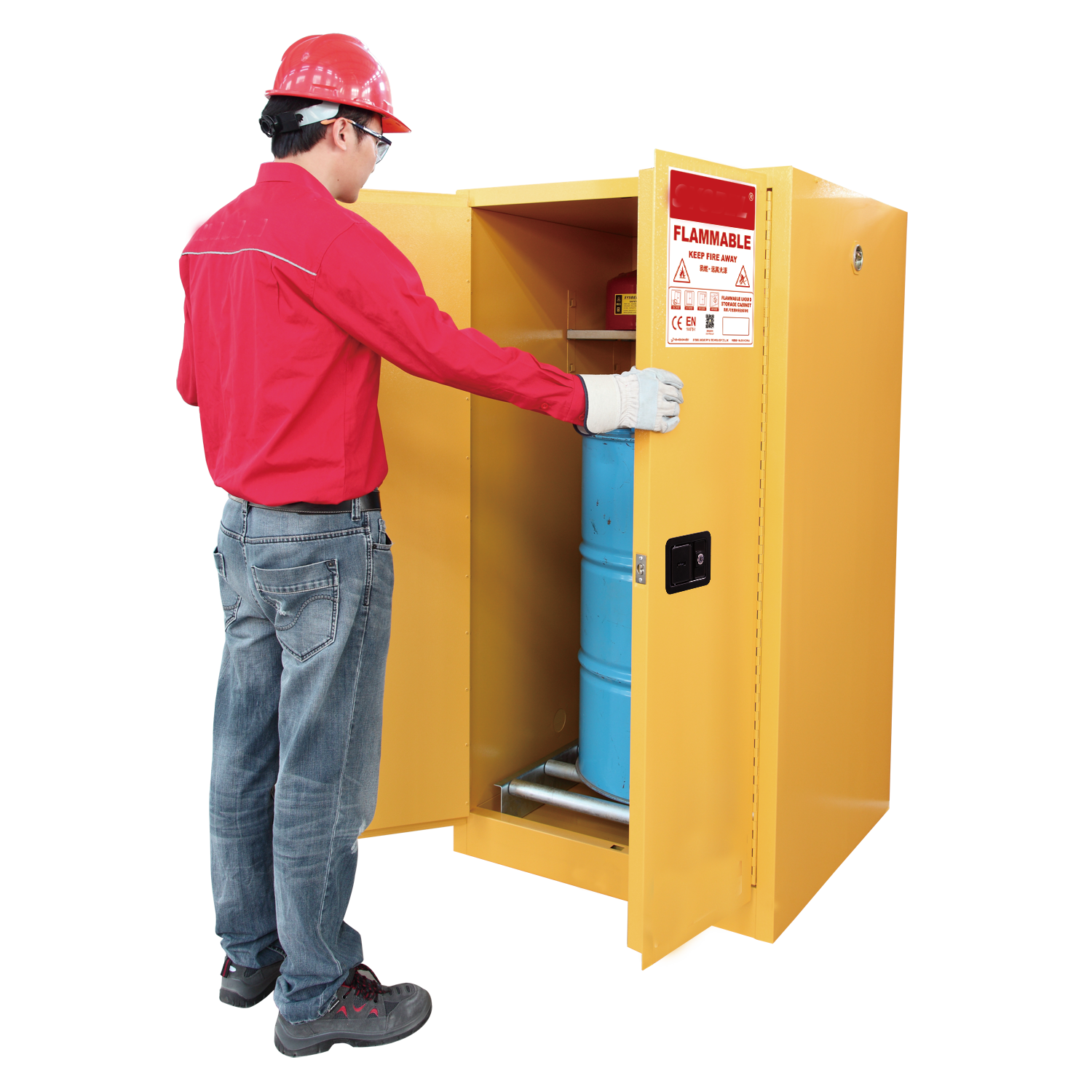 NADE 55Gal Fireproof Flammable Safety Cabinet WA810550
