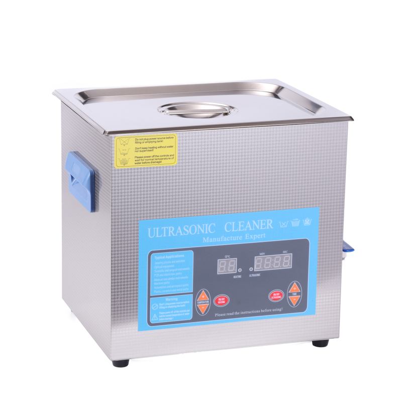 D240-10H Digital Display Timer Heated Ultrasonic Cleaner