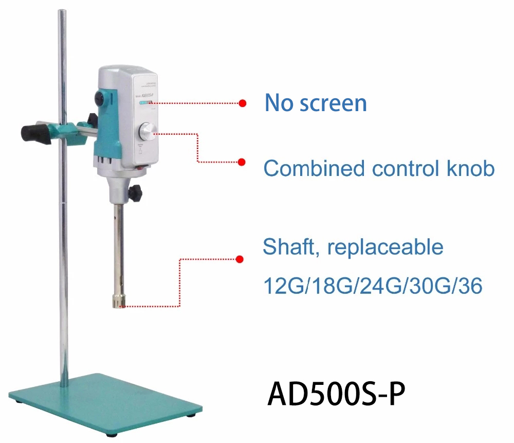 NADE SS316L homogenizer Working head 18G 50~1500ml Suitable for lab homogenizer AD500S-H/AD500S-P