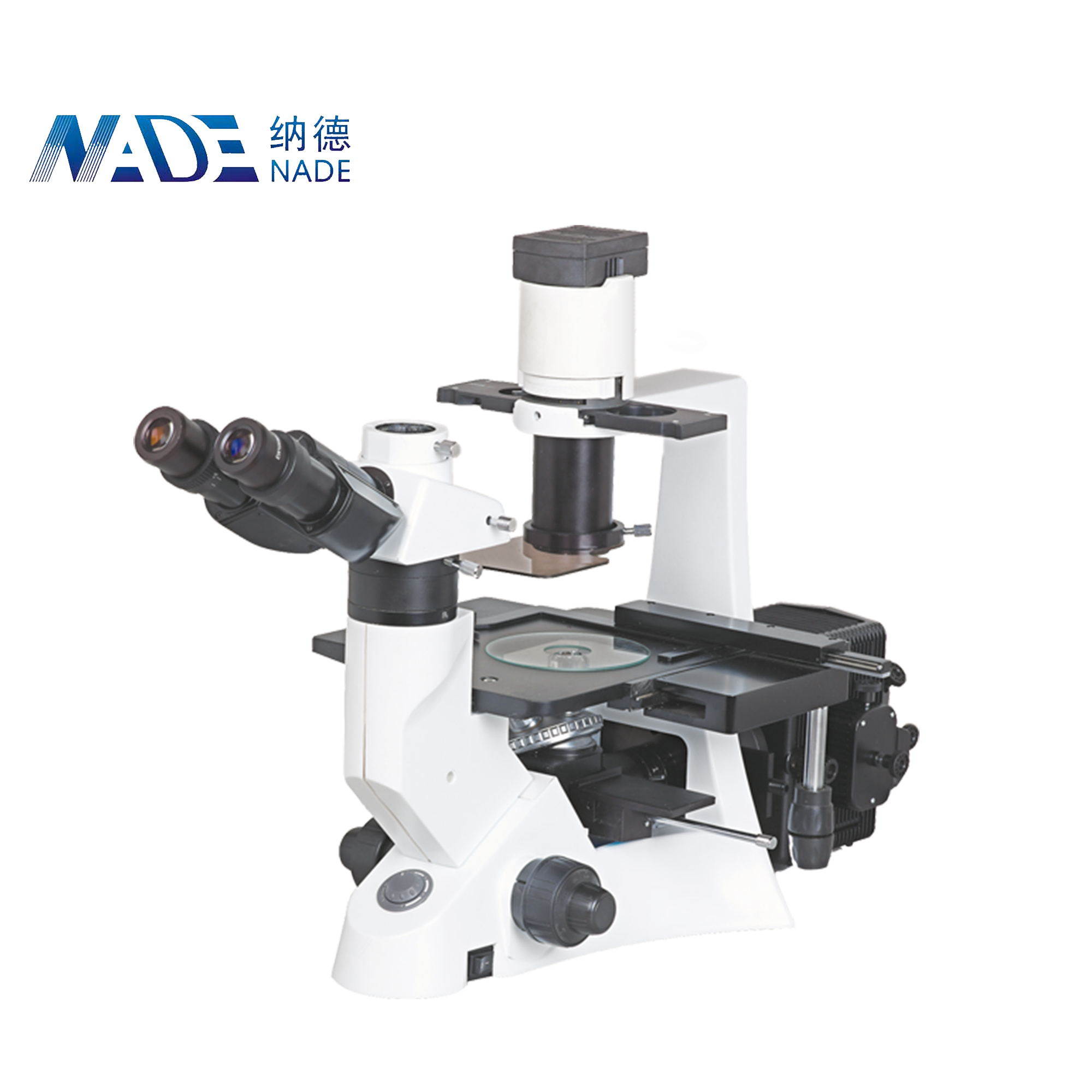 Nade Optical Instrument Inverted Fluorescent Biological Microscope NIB-100F