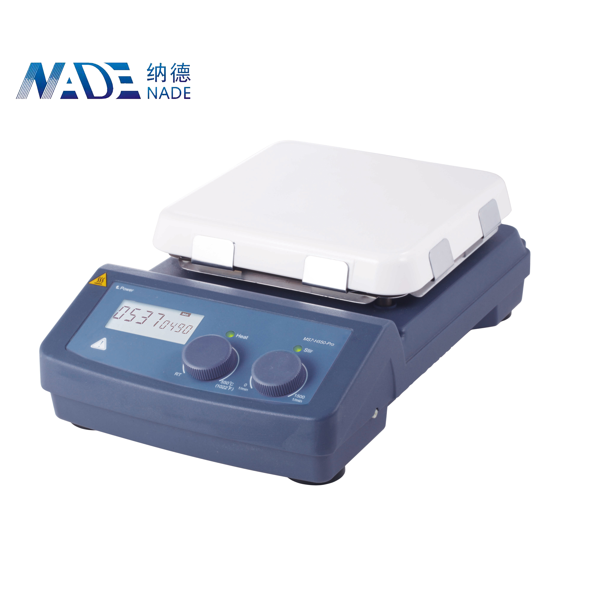 NADE 20L 550C LCD Display 7" Hotplate Magnetic Stirrer for Lab